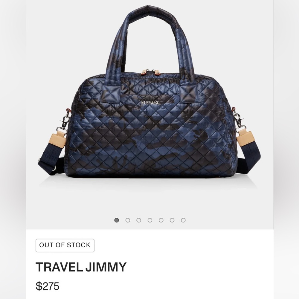 Perfect condition MZ WALLACE jimmy travel bag